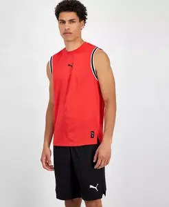 Мужская майка Winning Shot Regular-Fit с сетчатыми вставками и логотипом Puma, красный