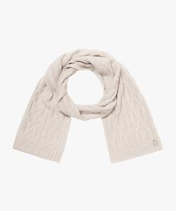 Шерстяной шарф крупной вязки