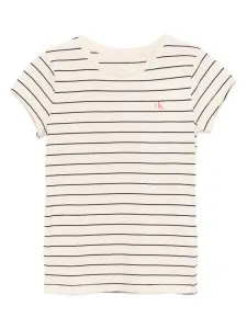 Футболка в полоску Calvin Klein Kids, нейтральный