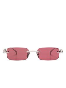 Солнцезащитные очки без оправы Gucci Eyewear, серебристый