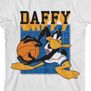 Футболка с рисунком Daffy Duck для мальчиков 8–20 лет Space Jam, 1996 г. Licensed Character