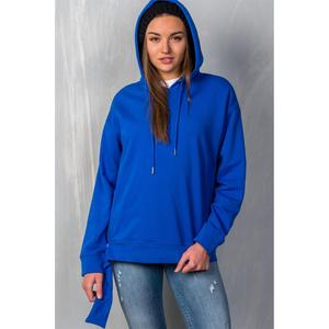 Толстовка с капюшоном и неровным подолом "Венеция" Truedames, синий
