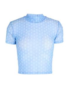 Кроп-топ Hugo Boss, светло-голубой