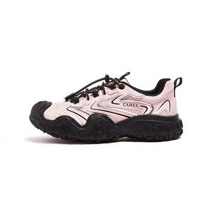 CAMEL Женские противоскользящие износостойкие треккинговые туфли низкие - розовый/черный/серебристый, цвет Pink/Black/Silver