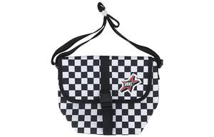 Vans Нейлоновая тканевая наплечная сумка через плечо унисекс черная белая, Black White