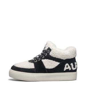 Тёплые противоскользящие зимние сапоги 9,5 см AU&MU Чёрный Белый