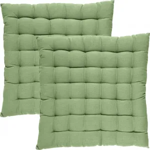 Подушка на стул Tulsa, 2 шт., фисташковая, 40x40x3 см REDBEST