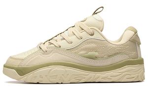 Горячие женские кроссовки для скейтбординга с низким верхом Granules бежевого/желтого цвета/цвета слоновой кости Anta