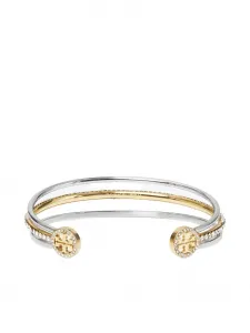 Иконовый браслет-кафф с разноцветным паве Tory Burch