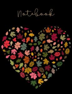 Notebook: Autumn Composition Notebook 8.5 x 11 Checked Journal Notebook 120 pages (Independently published)