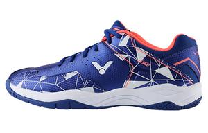 Бадминтонные туфли унисекс с низким верхом синего цвета Victor