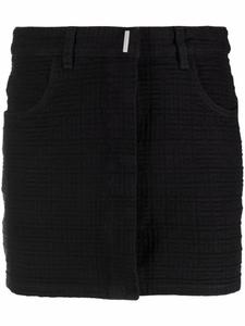 Givenchy мини-юбка с монограммой, черный