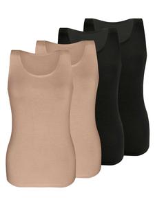 Майка Sassa 4er Sparpack Top, цвет black skin