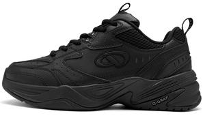 QIAODAN Кроссовки для бадминтона с низким верхом, устойчивые к истиранию и амортизации, мужские, черные