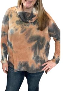 Свитер с воротником-хомутиком в цвете уголь/ржавчина honeyme, цвет charcoal/rust