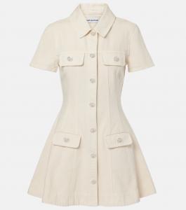 Джинсовое мини-платье Self-Portrait, белый