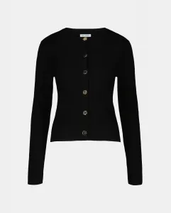 Женская вязаная куртка с металлической застежкой на пуговицах Easy Wear, черный