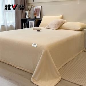 Yalu Простыня 200х230 см из молочного велюра, утепленная, цвет MUJI Style - Off-White