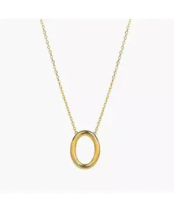 Идея для праздничного подарка: ожерелье из стерлингового серебра 18 карат с позолотой в виде круга Бринн Bearfruit Jewelry, gold