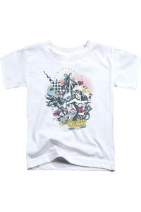 Футболка с коротким рукавом для малышей с героями DC Comics Power Trio Gildan, белый