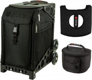 Спортивная сумка ZUCA Stealth с подарочным ланч-боксом и чехлом на сиденье (черная рама), Black