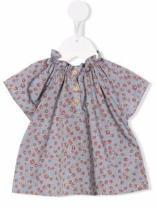 Knot блузка с абстрактным принтом, серый