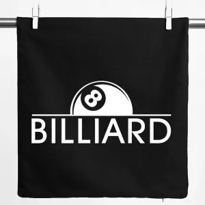 Наволочка Huuraa, подарочная, для бильярда, снукера, 40x40 см, черный хлопок, подарок для бильярда Hellweg Druckerei