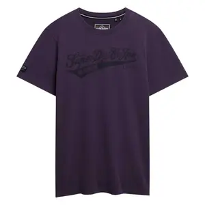 Футболка с коротким рукавом Superdry Heritage Brand Relaxed Fit, фиолетовый