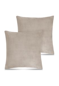 Набор фланелевых подушек, 2 штуки, 60x60 см Aspero, серо-бежевый