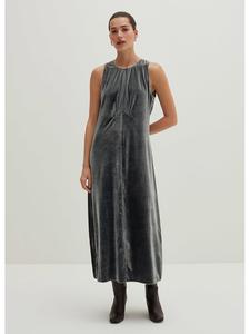 Длинное платье STEFANEL Samt, антрацит