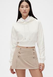 Толстовка GAP GAP STUDIO LOGO CROP HOODIE, New Off White /Off-White