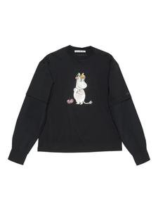 Толстовка с графическим принтом Acne Studios, черный