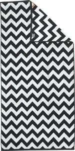 Полотенце для душа Done. "Daily Shapes ZickZack", (1 шт.), жаккардовая ткань, современный рисунок 70х140 см (1 шт.), черно-белый