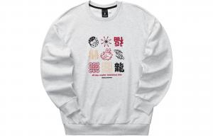 Skechers Новогодний свитшот мужской светло-серый меланж