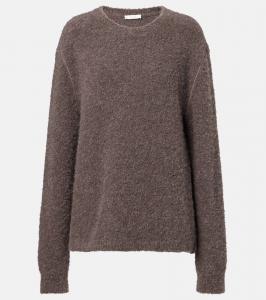 Свитер Leorina из кашемира, альпаки и шелка The Row, Taupe