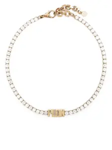 Колье с логотипом Philipp Plein, золотистый