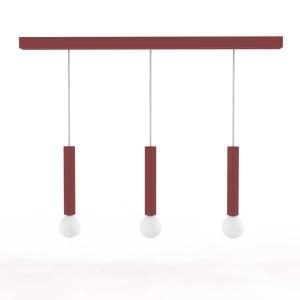 Подвесной светильник Lumicom Puro X3, 100x120x100x4 см, красный