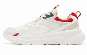 Кроссовки женские с низким верхом цвета слоновой кости, спортивные, красные Qiaodan