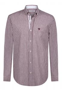 Рубашка обычного кроя на пуговицах Felix Hardy, цвет Bordeaux/White