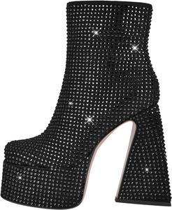 Ботильоны на толстой платформе с высокими каблуками Onlymakerheels, Black C