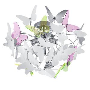 Потолочный светильник Reality Leuchten Butterfly, акриловое стекло / железо - 3 лампы