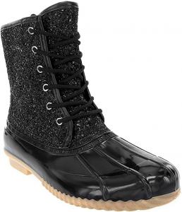 Женские утяжеленные ботинки Sugar - водонепроницаемые утепленные зимние сапоги - Skippy, Skylar, Skylar2 Black/Glitter