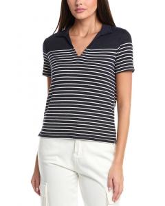 Rag & bone Поло с вязаными полосками, синий