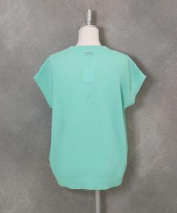 Ажурный вязаный жилет с вышивкой Studio Picone, цвет Light Green(059)