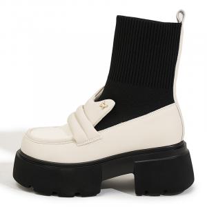 Milan love song Женские ботильоны на каблуке 7,5 см Ecru, цвет Ecru