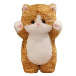 Милые трансформирующиеся цветочные кошки плюшевые куклы высота 35см/50см TLXT, Coffee Cat