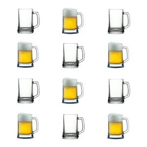 Бокал для пива Pub 500 мл - прозрачный с ручкой - 12 шт. Pasabahce