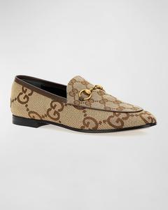 Новые парусиновые лоферы Jordaan GG Gucci