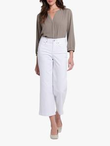 Широкие джинсы teresa по щиколотку в тон талии  NYDJ, цвет Optic White