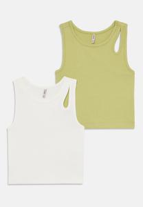 Топ KOGNESSA LIFE CUT OUT 2 PACK ONLY GIRLS, слоновая кость